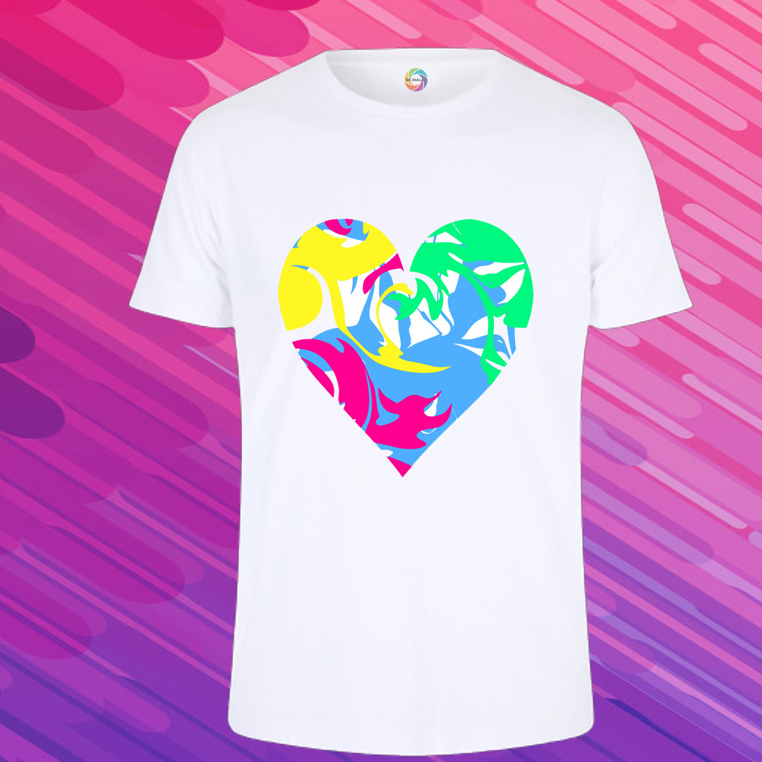 Holi Special Polyester Printed T-Shirt